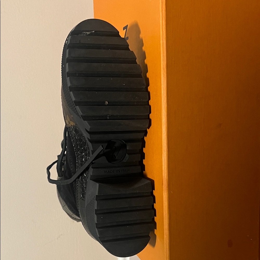 Louis Vuitton Black and Brown Lace-Up Boots - Picture 5 of 5